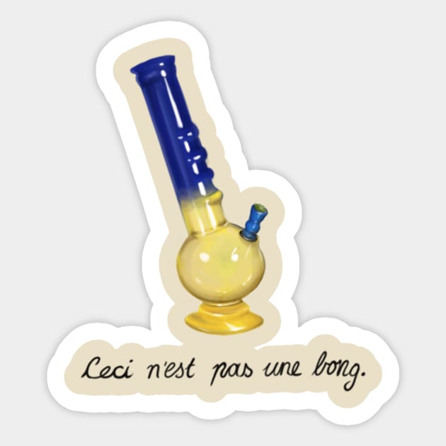 The Travesty of Waterpipes Sticker by onloanfromgod